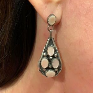 Native American Mother Pearl Earrings